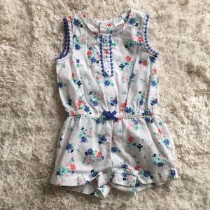 Floral romper, never worn. Carters 6 months